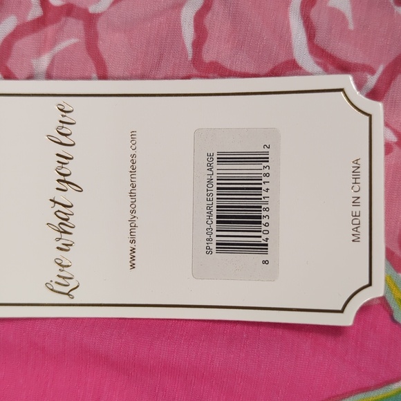 NEW Simply Southern Charleston Dress Pineapple Tropical Women's Size Large - Picture 5 of 7